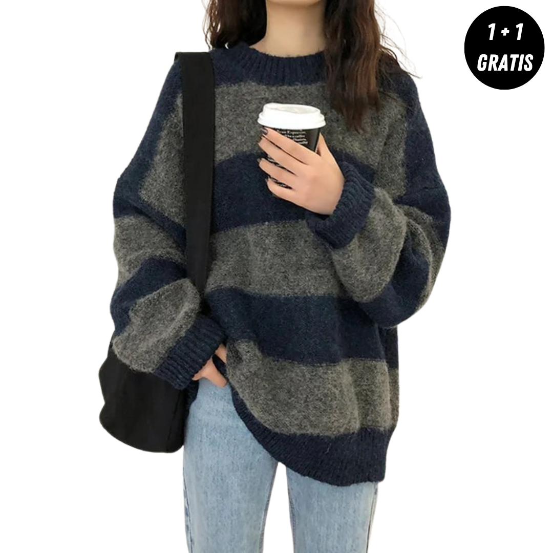 CAROLE - Französischer Herbstpullover in zwei Farbstellungen