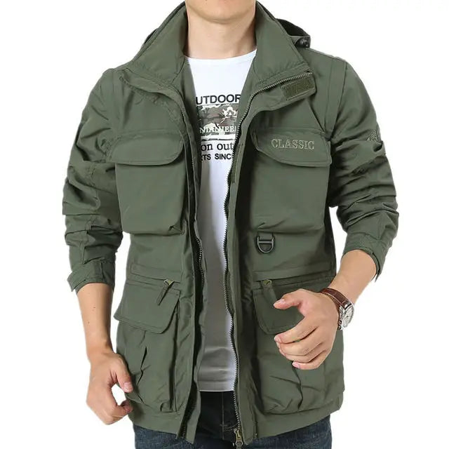 Brandon - Wasserdichte, abnehmbare Herbstjacke für Herren