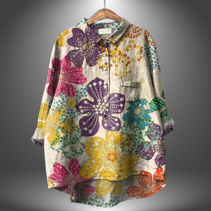 Virginia | Artisan Floral Shirt für Frauen