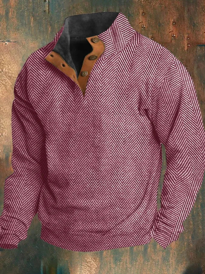 Max™ - Retro Plaid Herren Sweatshirt