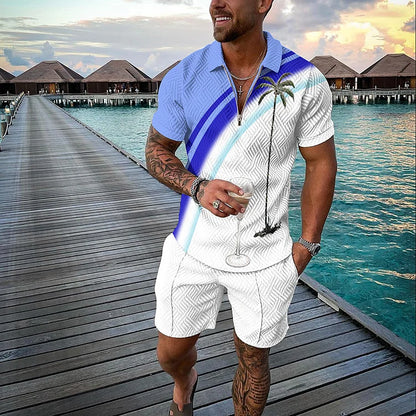 MAX | TROPICANA POLOSHIRT- & SHORTS-SET