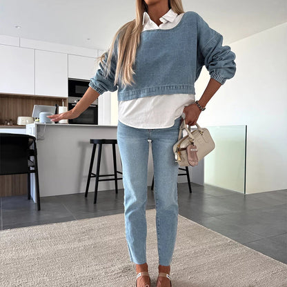 🩵 Jeans-Set Damen